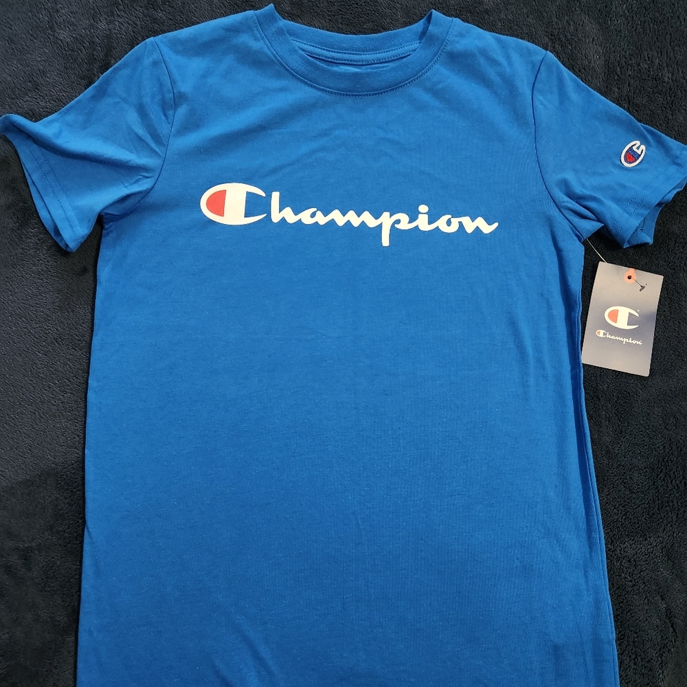 Champions Shirt for boys Royal Blue